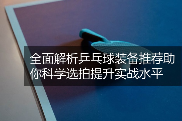 全面解析乒乓球装备推荐助你科学选拍提升实战水平